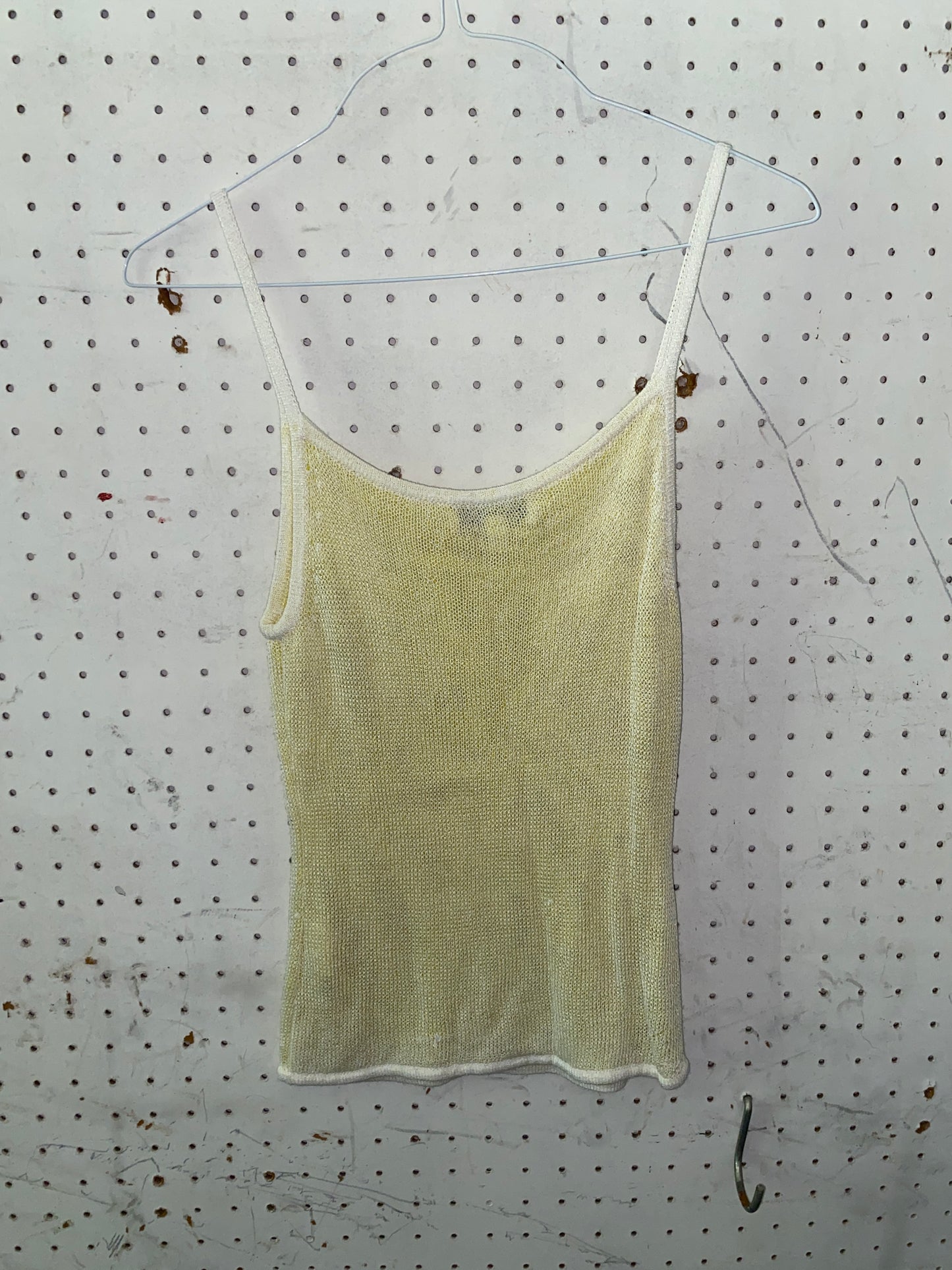 Yellow Knit Tank Top