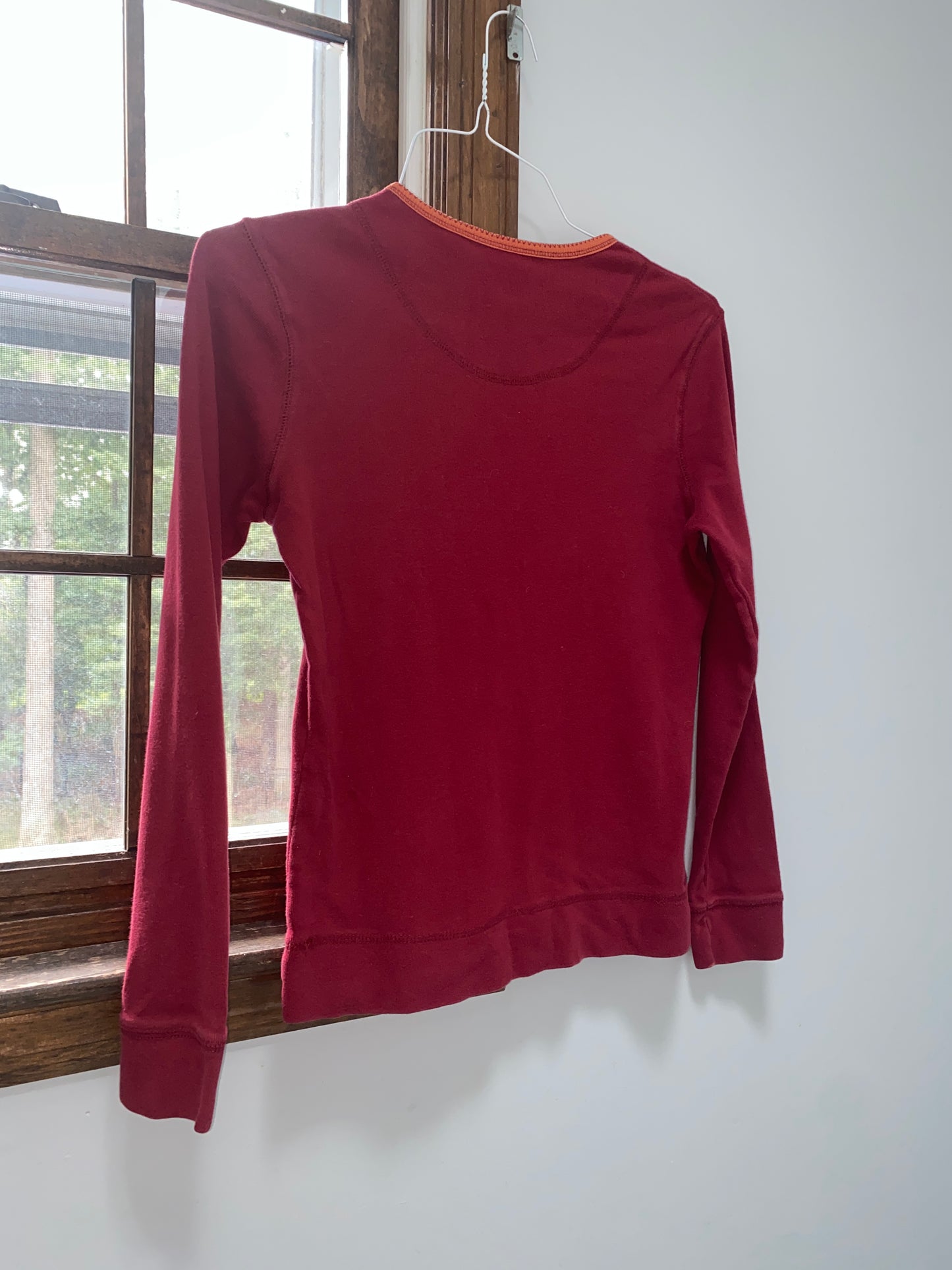 Red & Orange Colorblock Tee