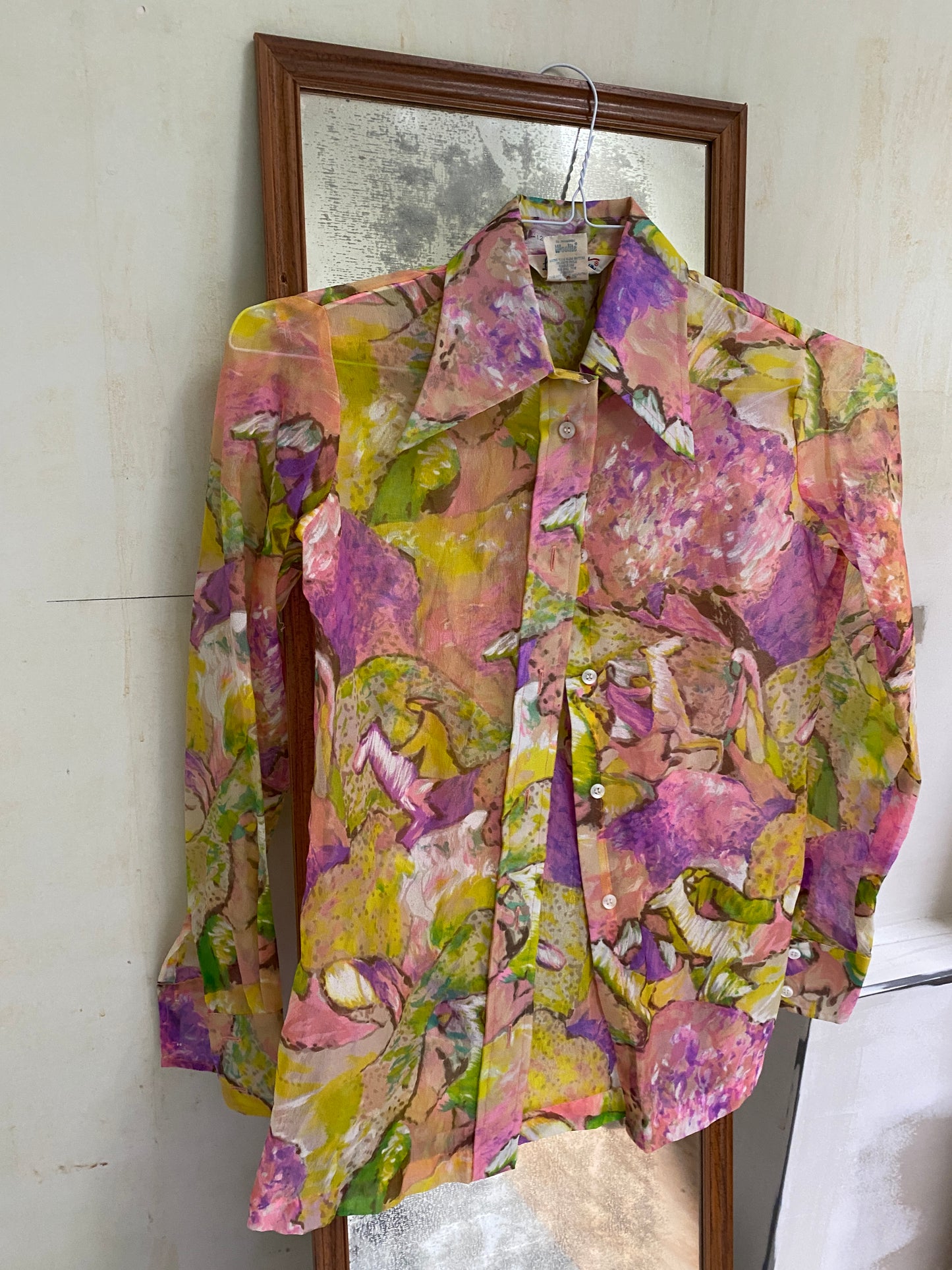 Impressionist Printed Button Down