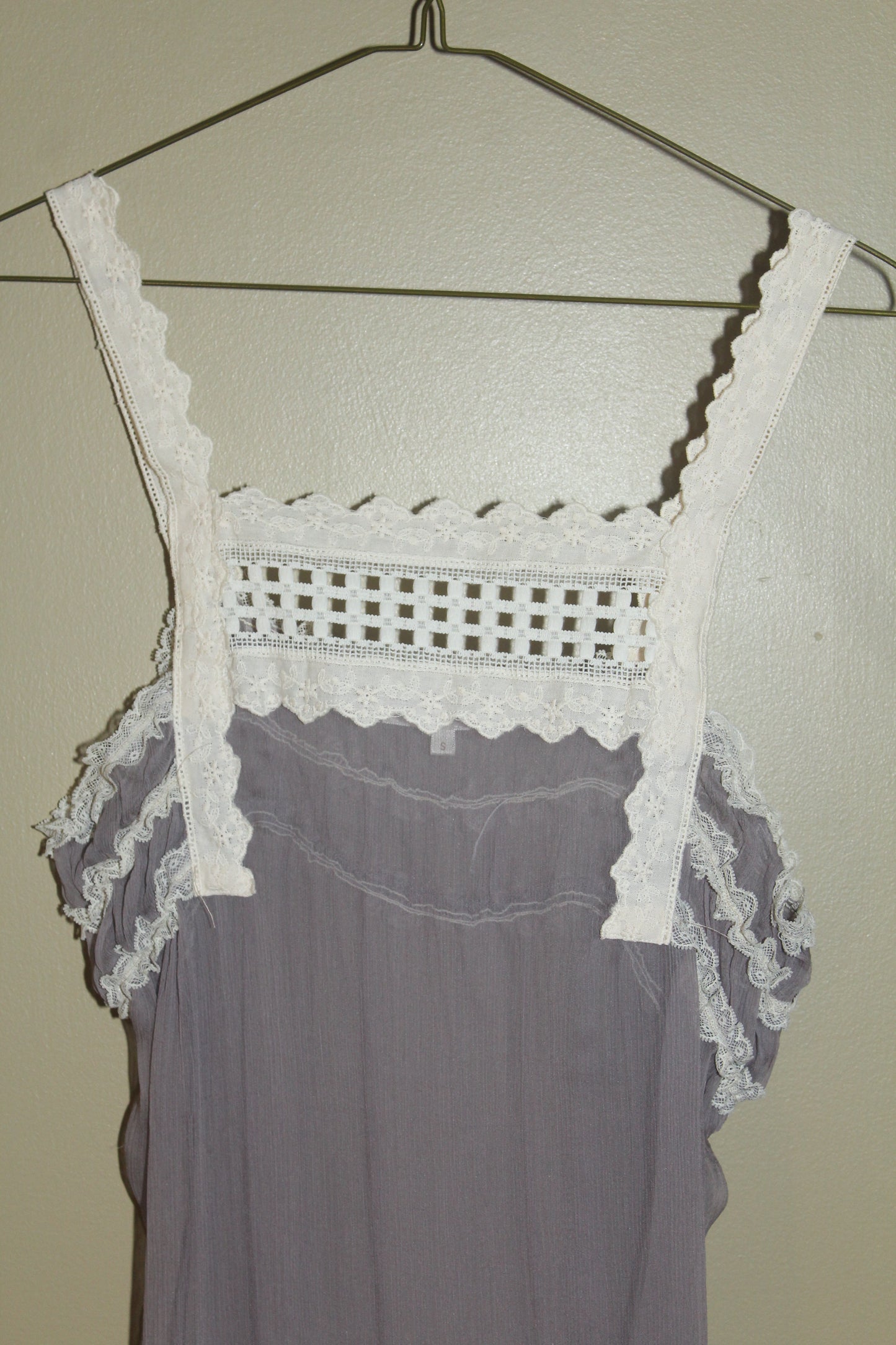 Sheer Lilac Slip Blouse