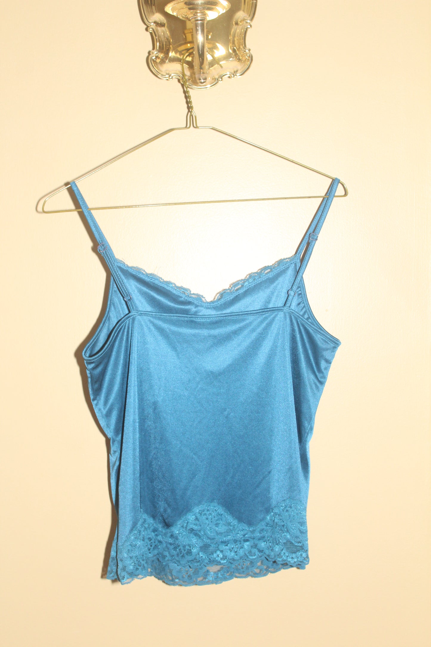 Cerulean Satin Slip Top