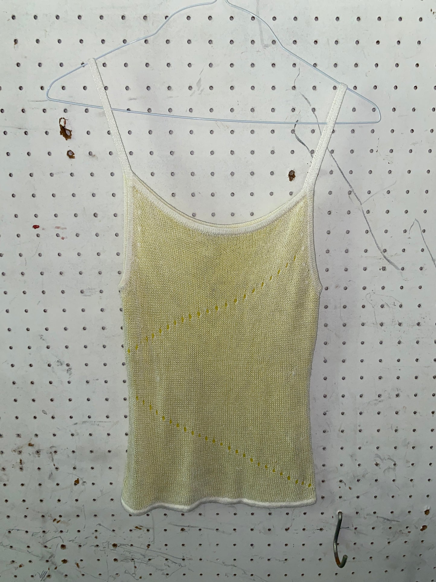 Yellow Knit Tank Top