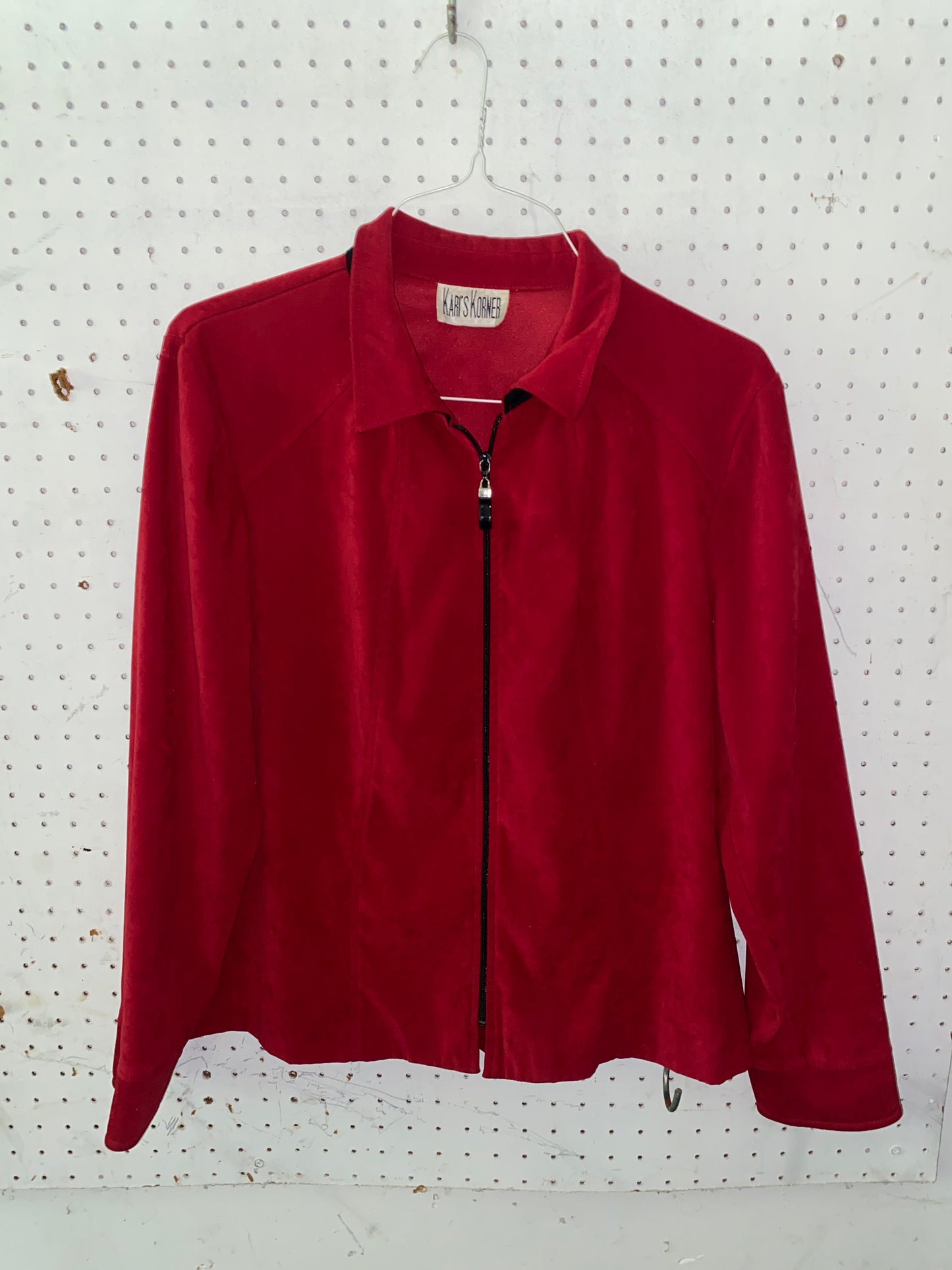 New Romantic Red Suede Jacket