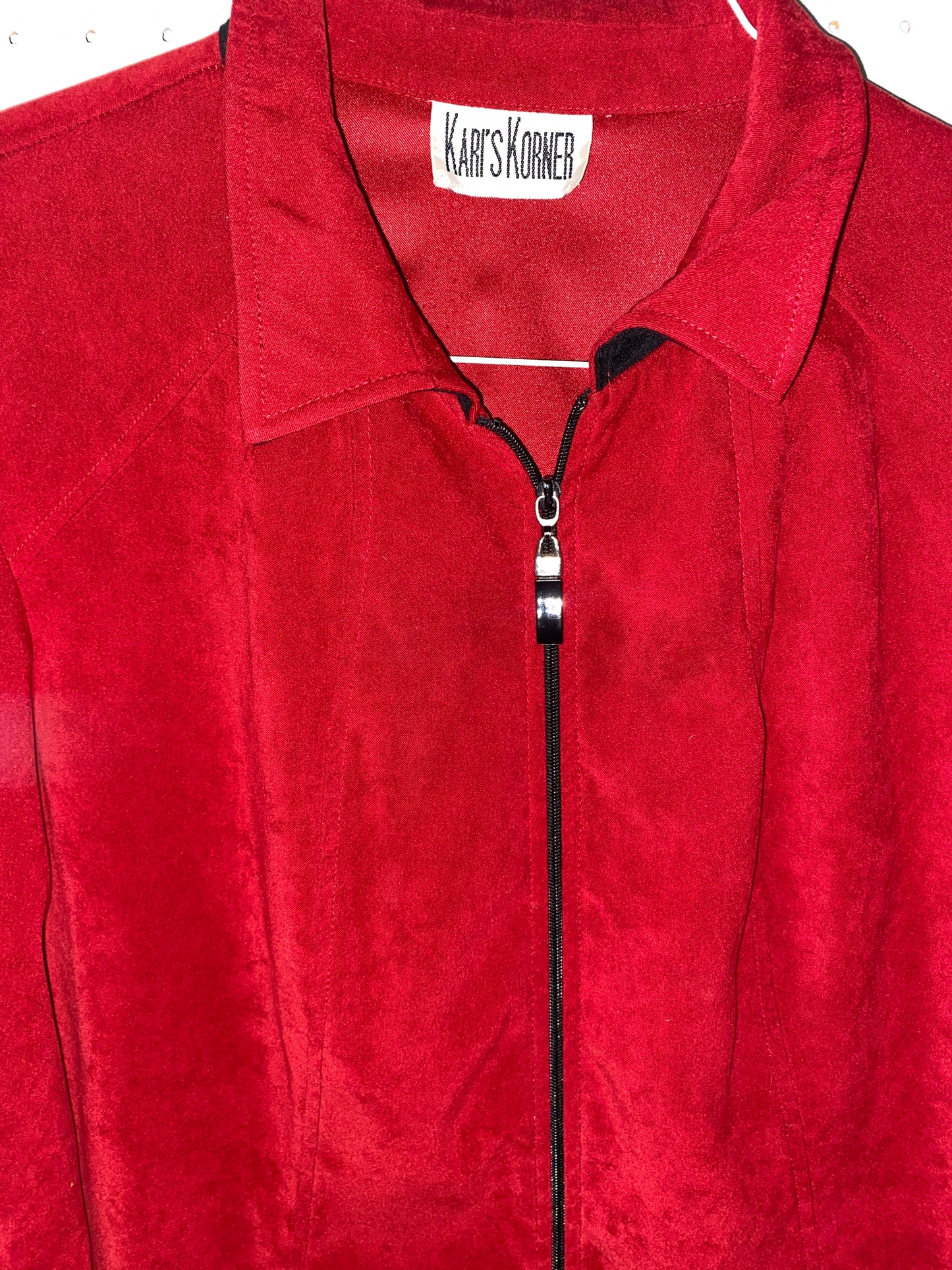 New Romantic Red Suede Jacket