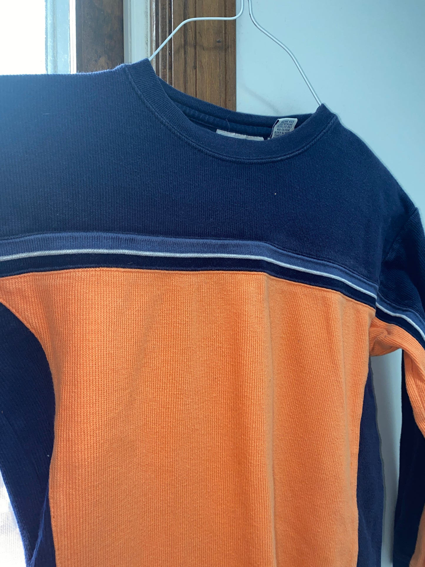 Orange & Blue Colorblock Thermal