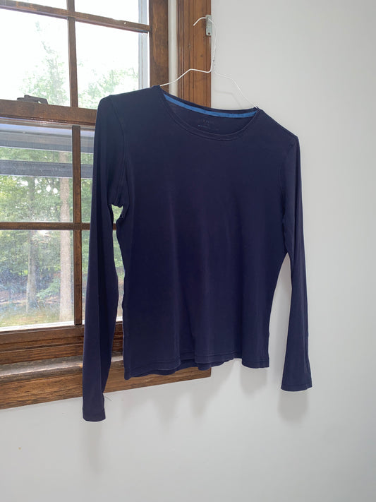 Navy Blue Long Sleeve Tee