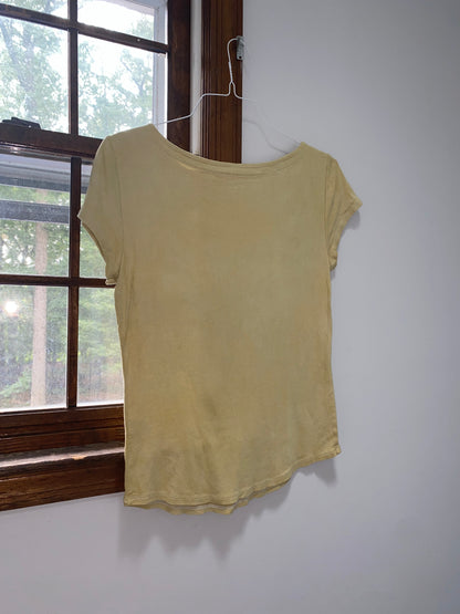 Chartreuse Boat Neck Top