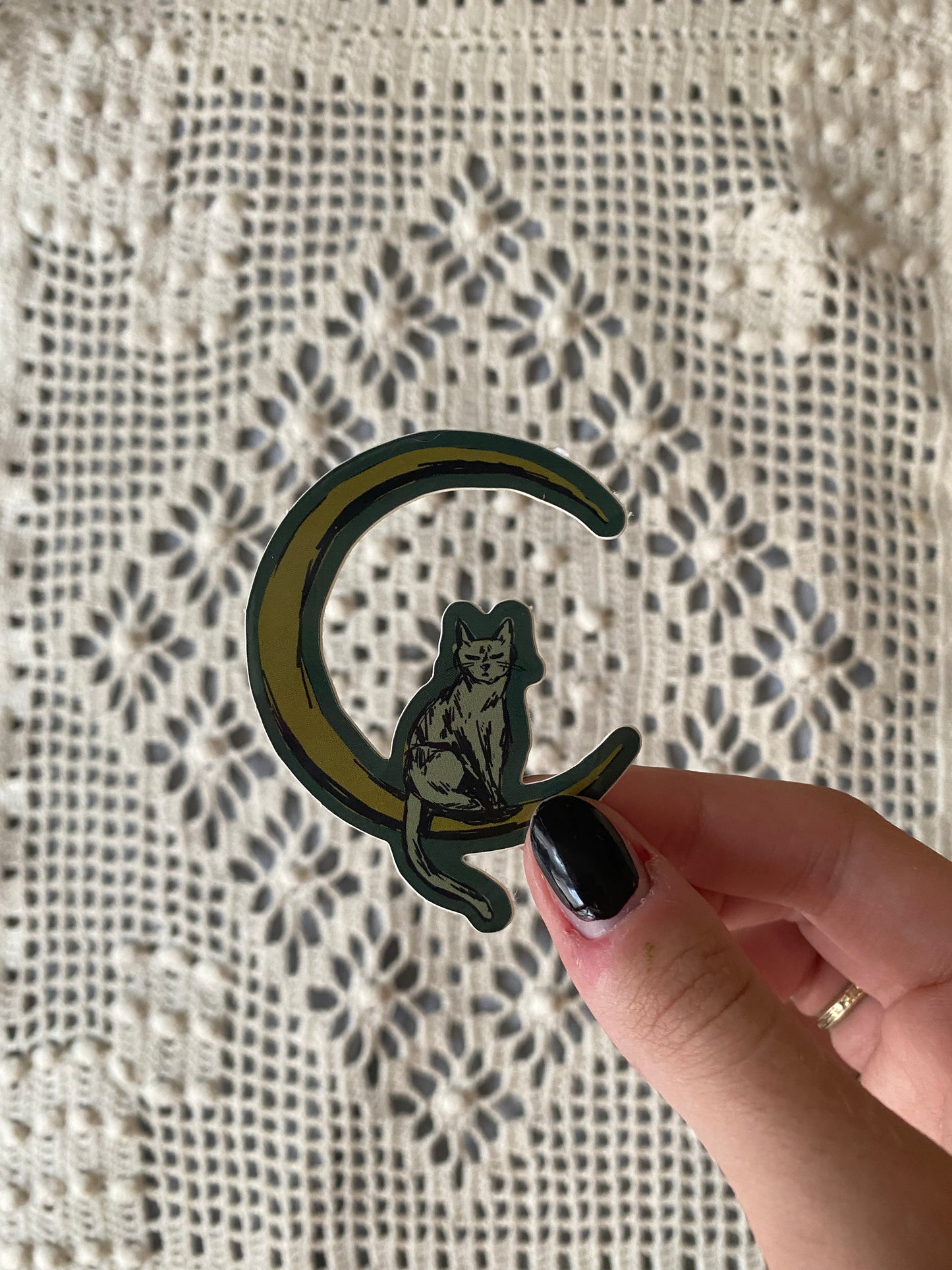 Lunar Feline Sticker