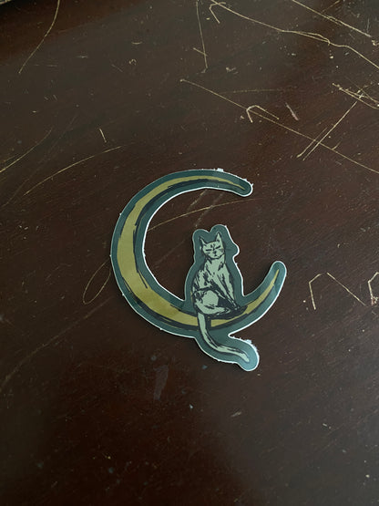 Lunar Feline Sticker