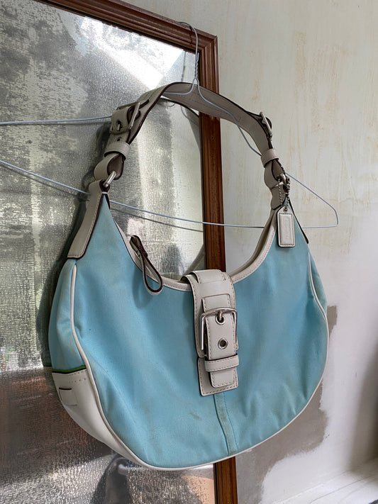 Blue Coach Handbag