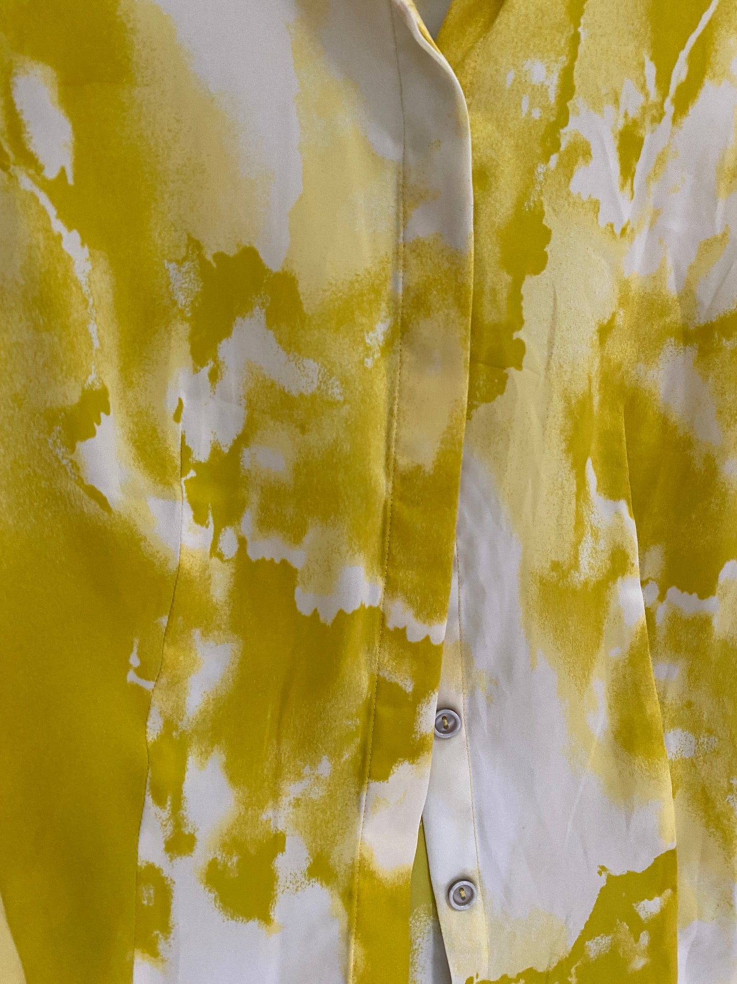 Yellow Watercolor Button Down