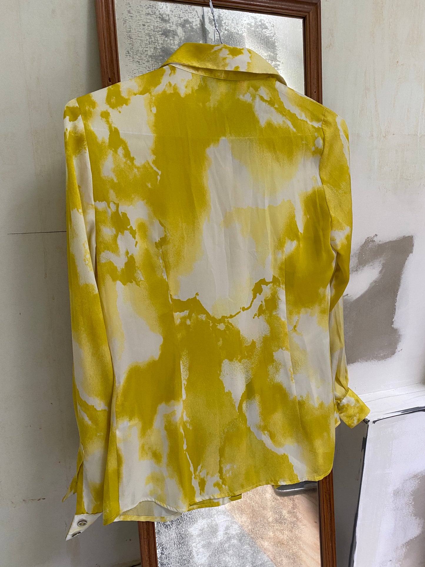 Yellow Watercolor Button Down