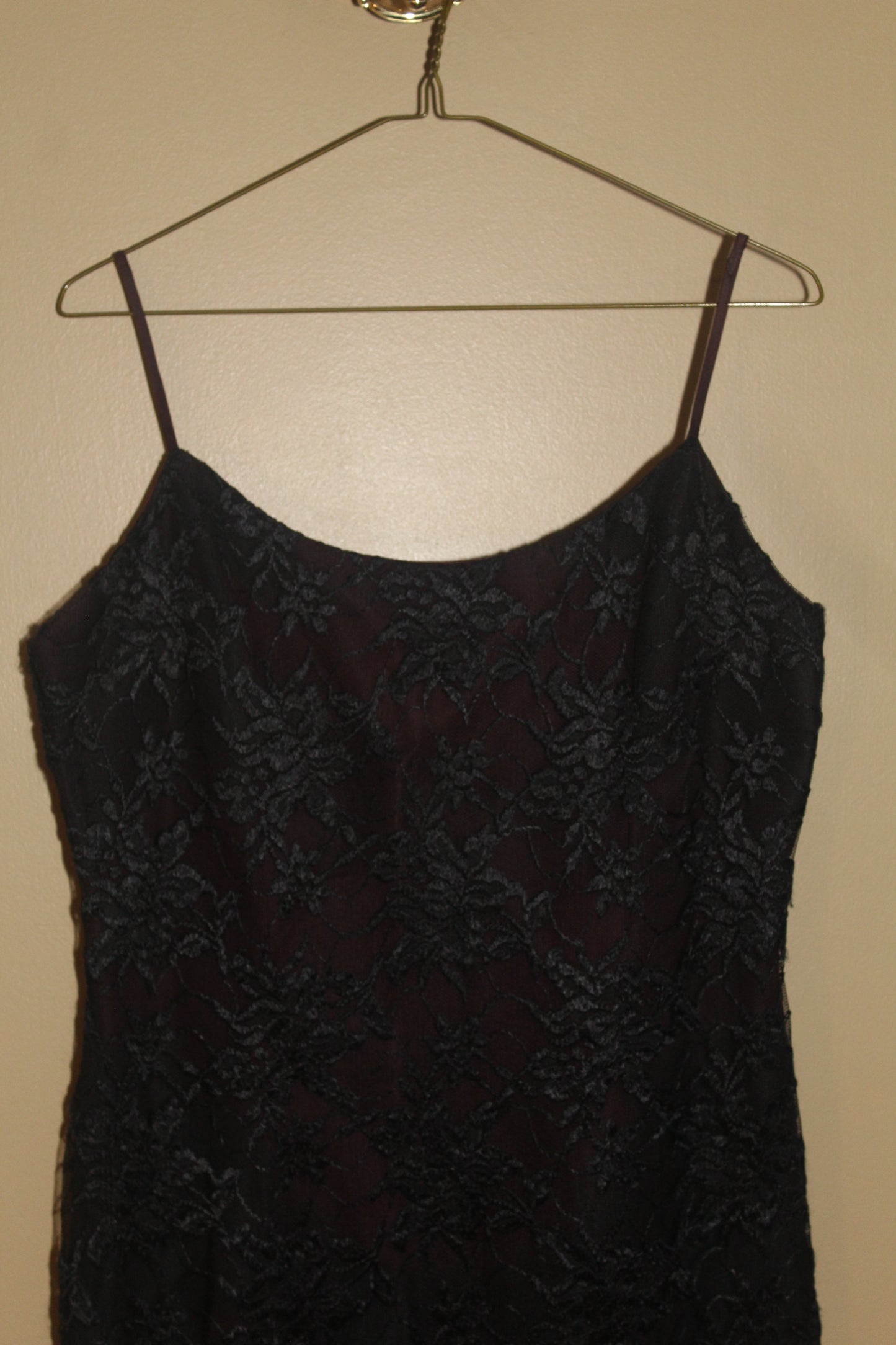 Goth Burgundy Lace Dress